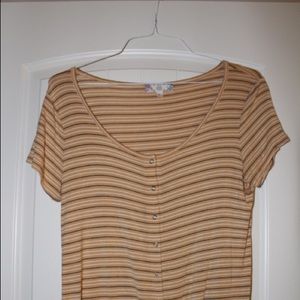 New Yellow Striped Shirt